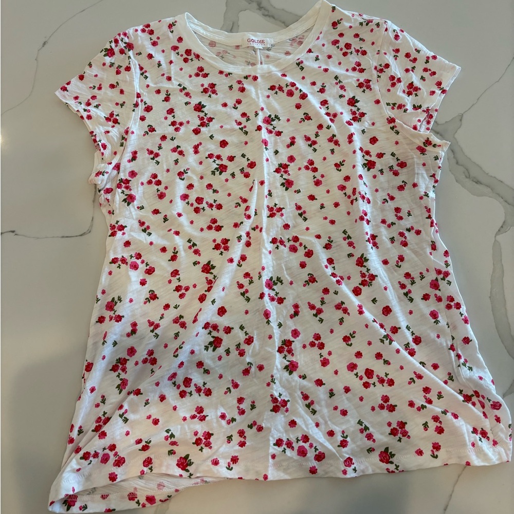 Goldie Lewinter Soft Cotton Floral Tee